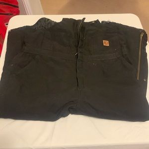 Berne brand insulated bib coveralls black XLS extra large short